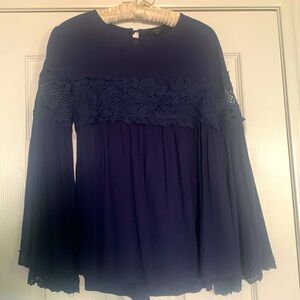 Lumie long sleeve Navy top